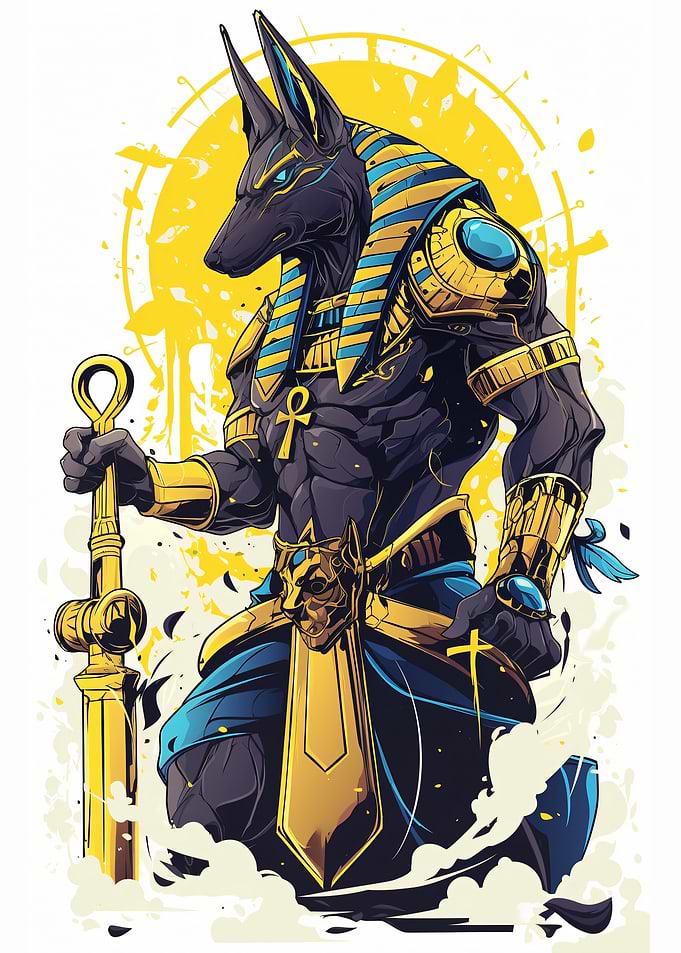 Anubis Egyptian God Artwork
