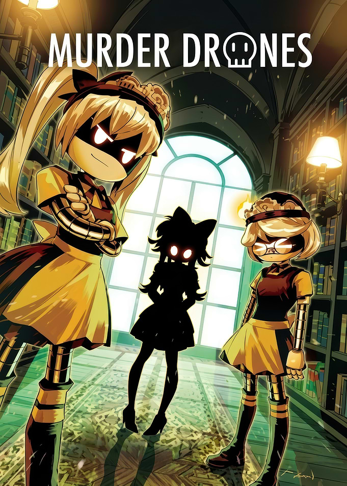 Murder Drones Characters in Library