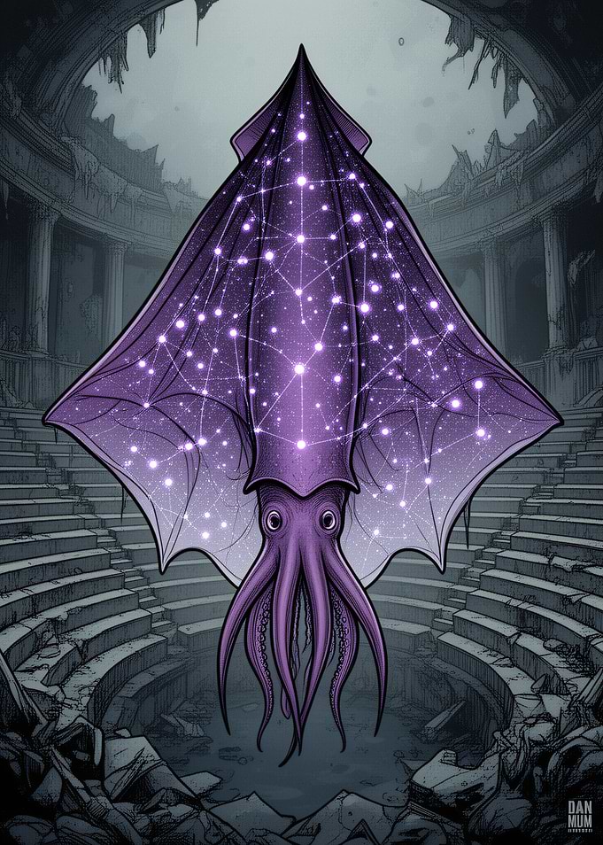 Cosmic Kraken in Ancient Ruins