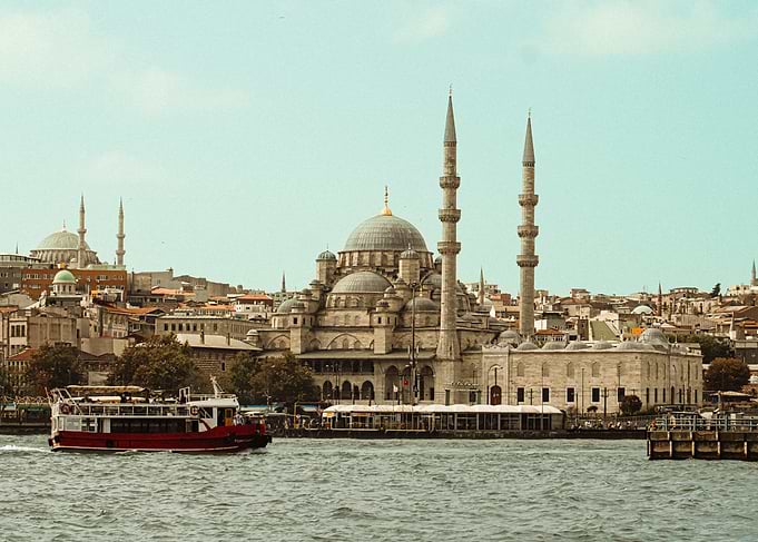 Istanbul Mosque and Ferry