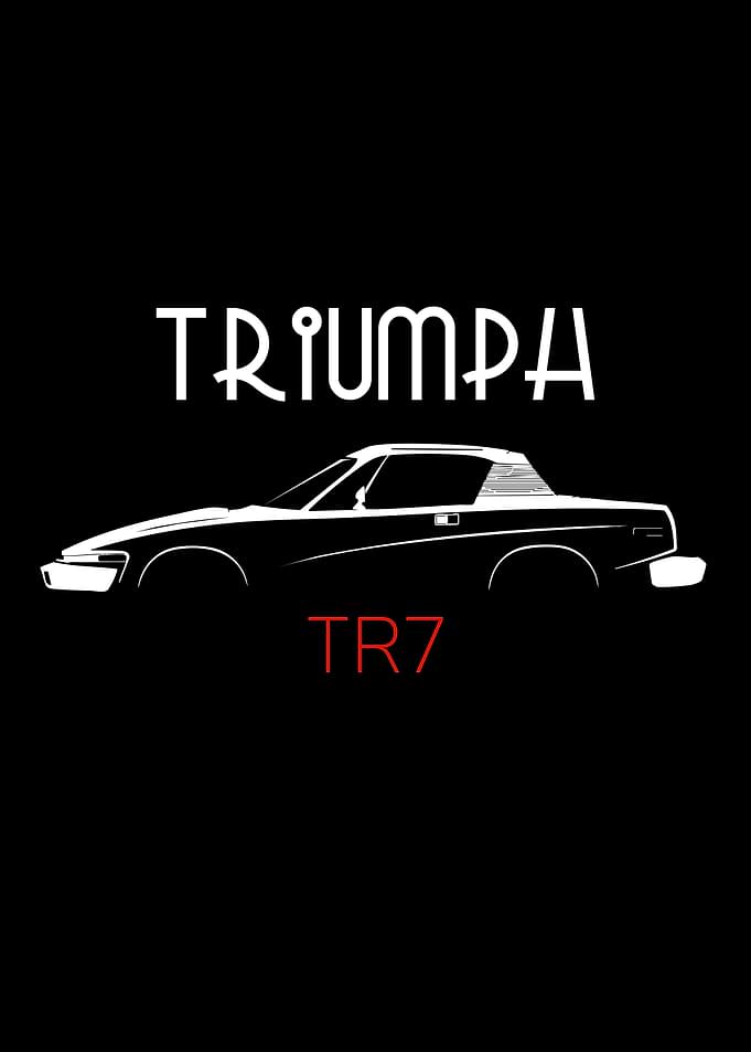 Triumph TR7 Car Silhouette