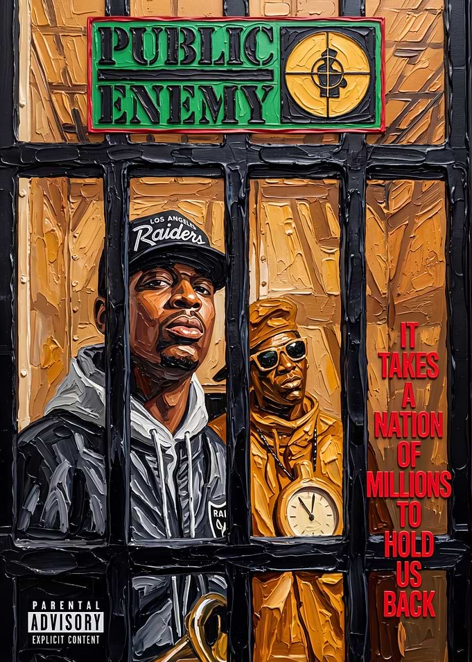 It Takes a Nation of Millions to Hold Us Back Album Cover Painting Art