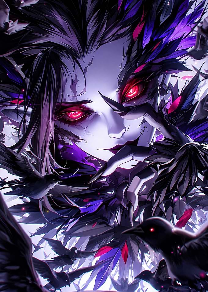 Dark Elf with Crows