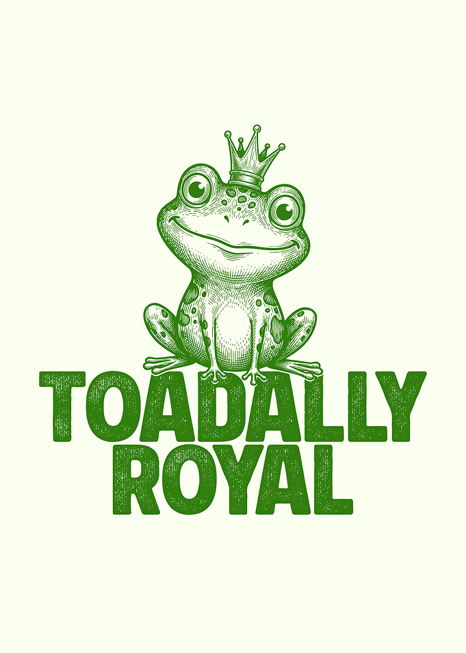 Toadally Royal Frog with Crown