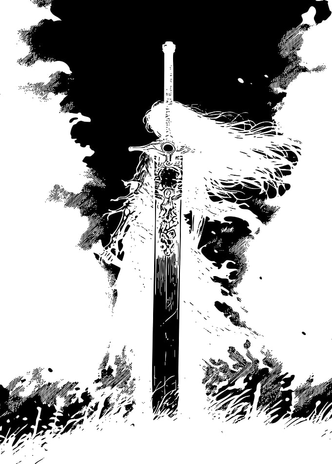 Fantasy Warrior with Giant Sword