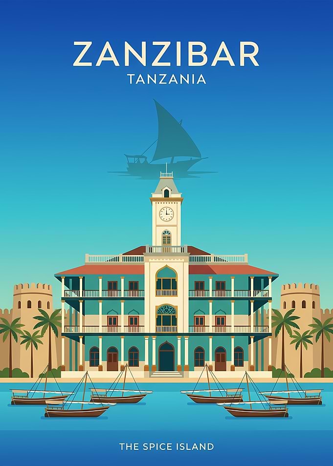 Zanzibar Travel Poster
