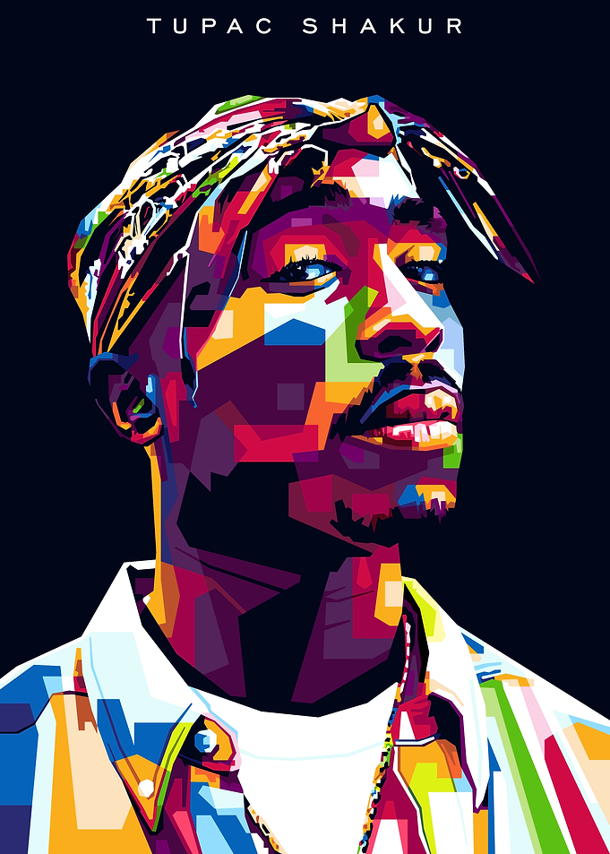 Tupac Shakur Pop Art Portrait