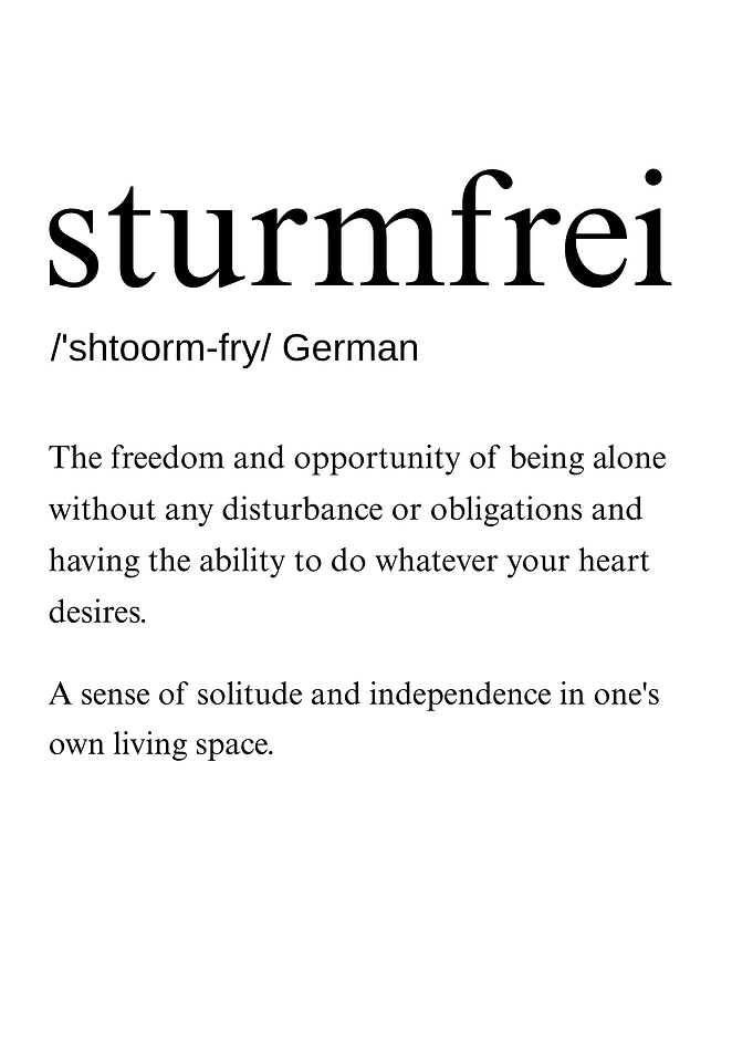 Sturmfrei German Definition