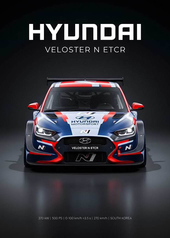 Hyundai Veloster N ETCR Race Car