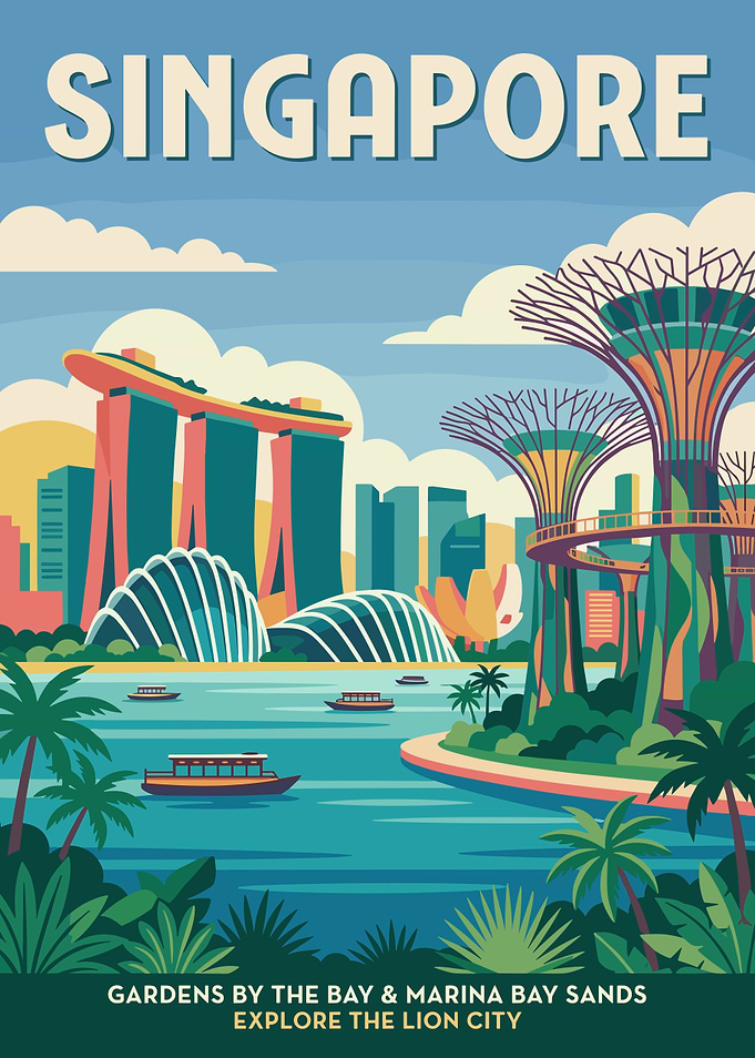 Singapore Travel Poster