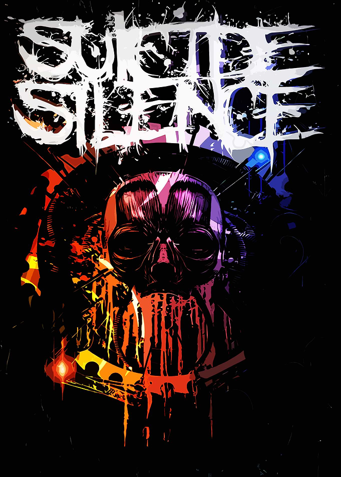 Suicide Silence Skull Art