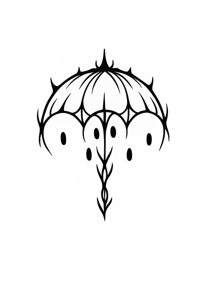 Black and White Abstract Symbol