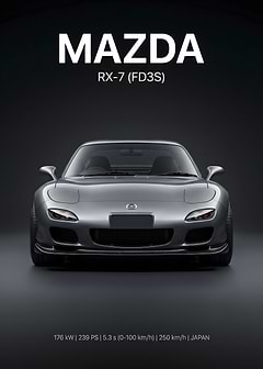 Mazda RX-7 FD3S Front View
