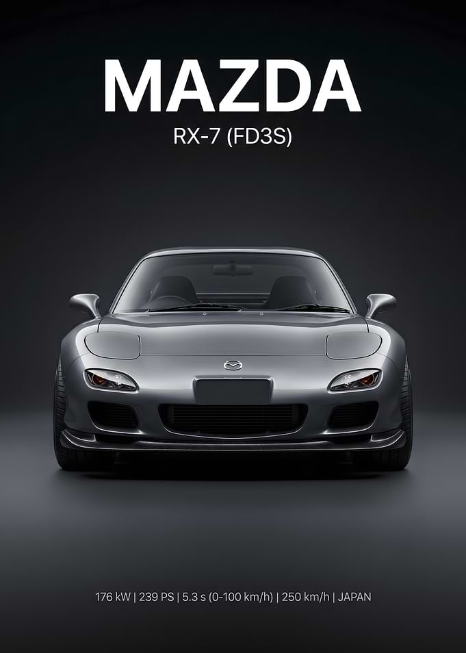 Mazda RX-7 FD3S Front View