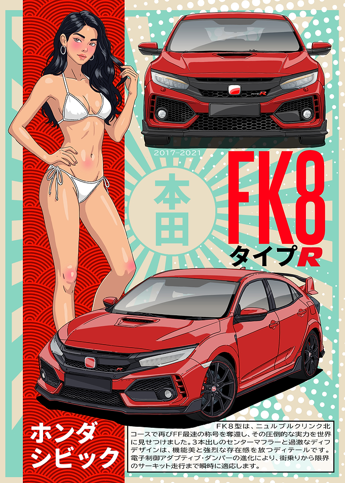 Civic FK8 Type R Poster