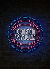 Detroit Pistons Motor City Neon