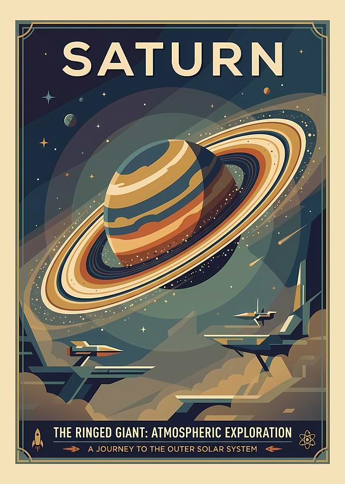 Saturn Atmospheric Exploration Poster