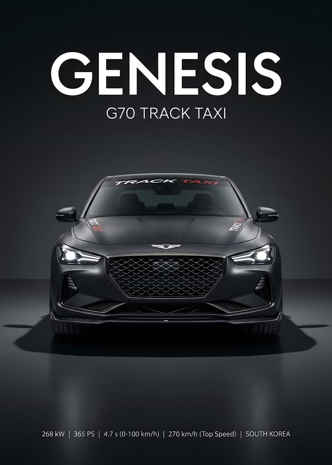 Genesis G70 Track Taxi