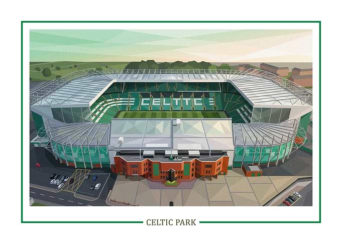 Celtic Park Stadium Illustration
