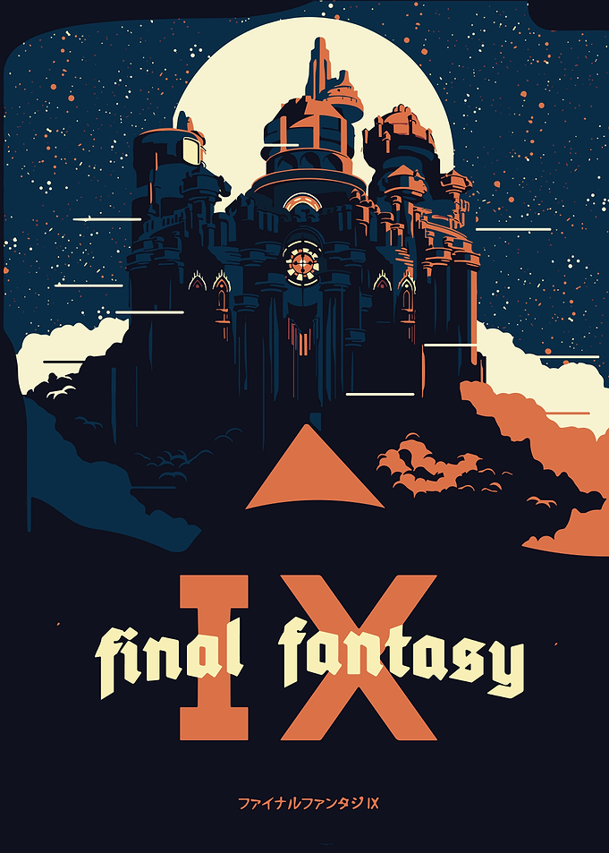 Final Fantasy IX Castle Poster