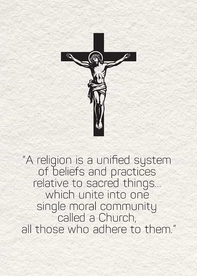 Crucifix with Religious Quote