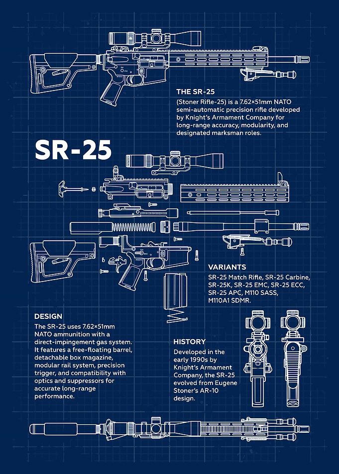 SR-25 Blueprint Weapon