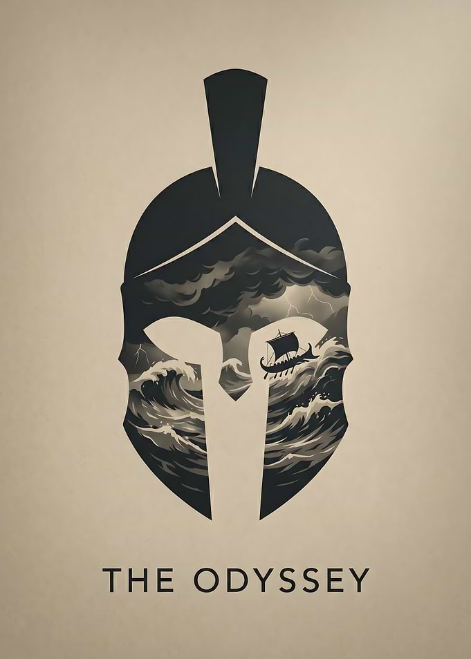 The Odyssey Helmet Poster
