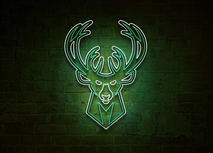 Milwaukee Bucks Fear the Deer Neon