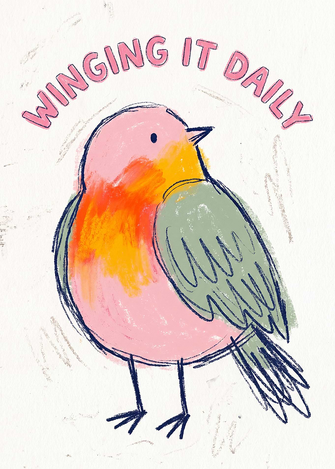 Cute Robin Bird - Winging It Daily
