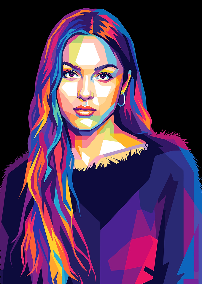 Pop Art Portrait of Olivia Rodrigo