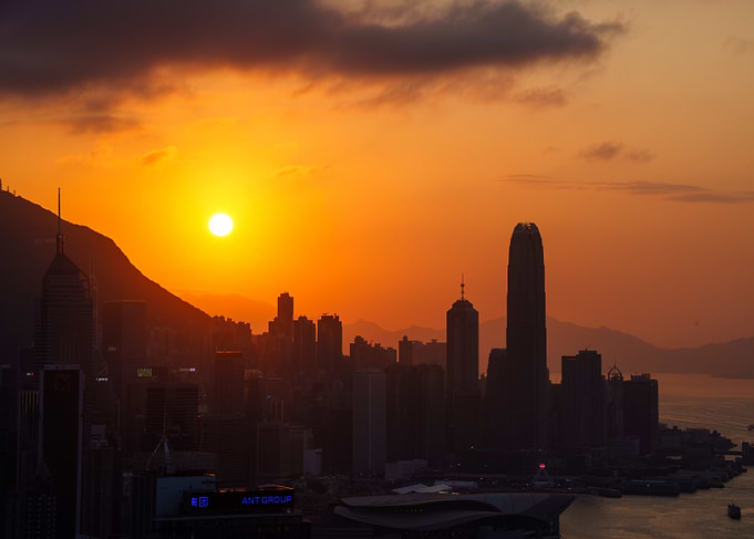 Hong Kong Skyline at Sunset