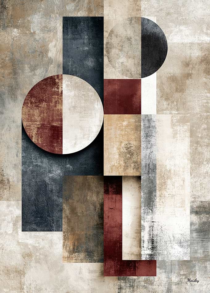 Wabi Sabi Japanese Geometry No. 04 – Quiet Luxury Japandi Wall Art