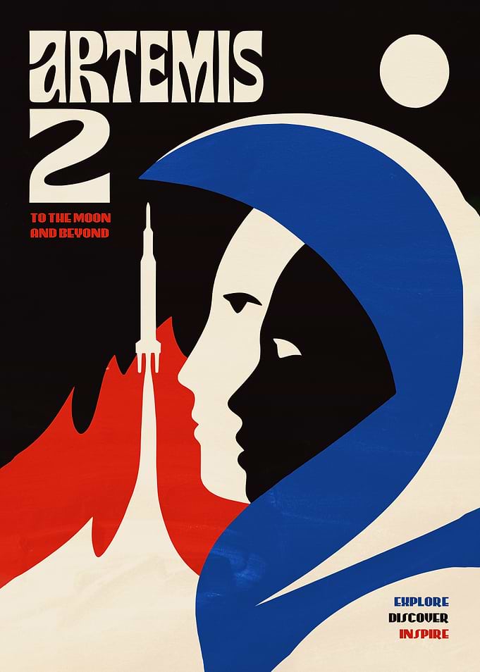 Artemis 2 Mission Poster