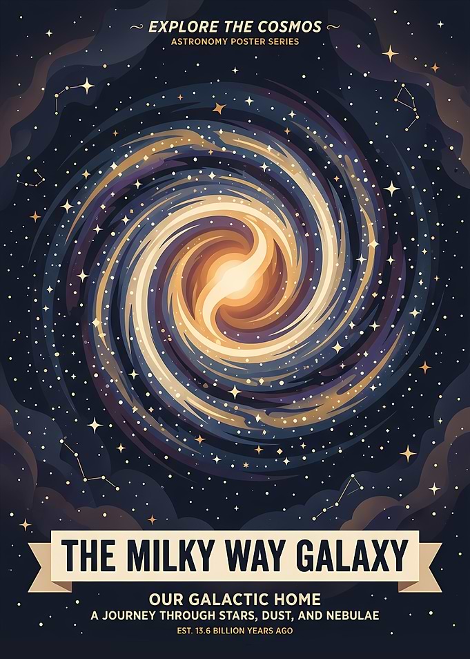 The Milky Way Galaxy Poster