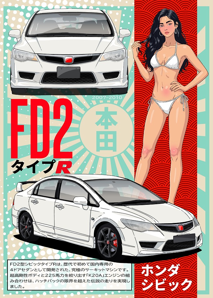 Civic FD2 Type R Poster