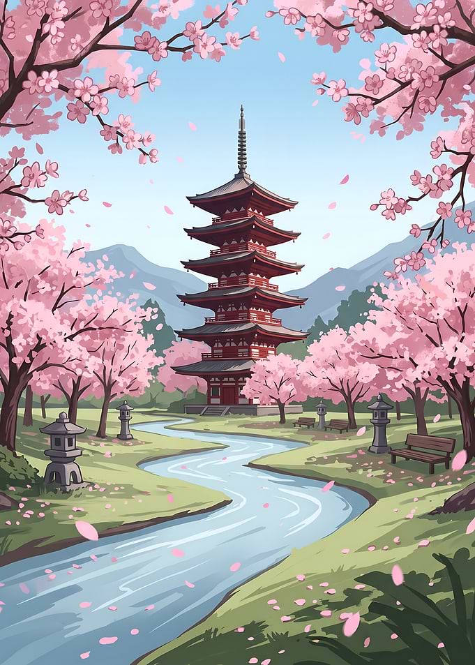 Serenity Beneath the Sacred Pagoda
