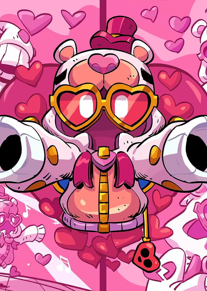 Brawl stars Valentine Bear