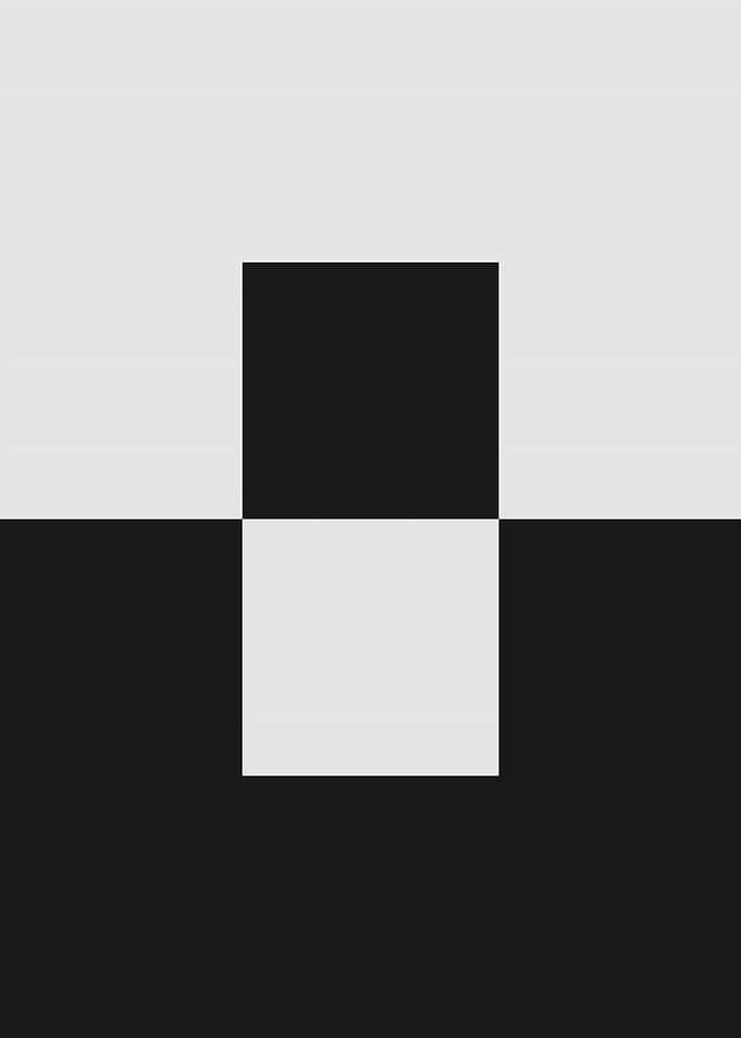 Abstract Black and White Squares