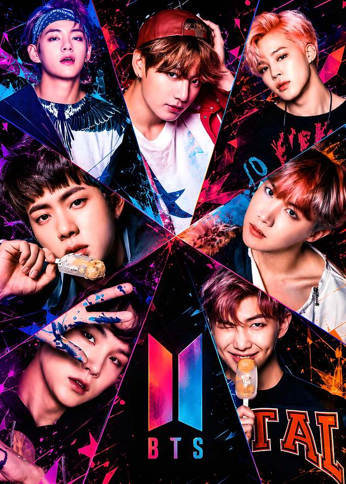 BTS Members with Popsicles