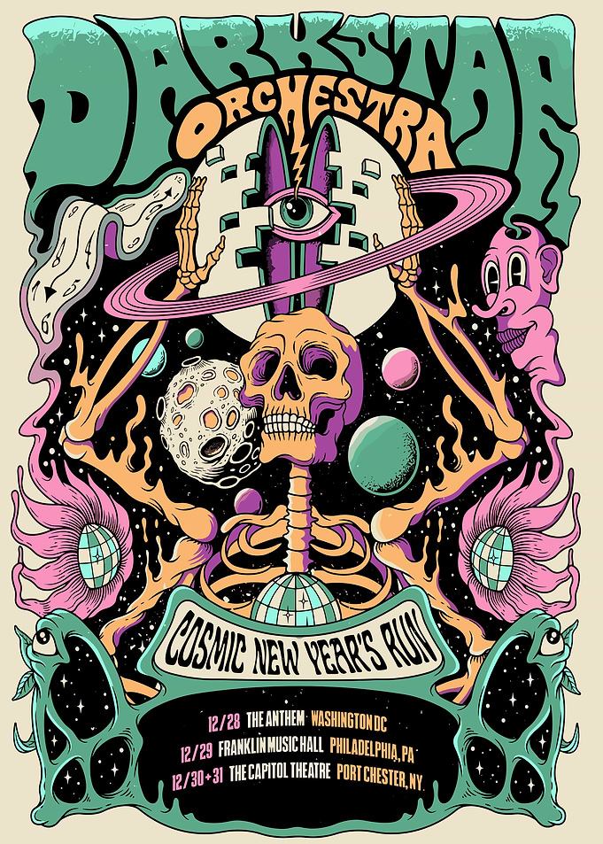 Dark Star Orchestra Cosmic New Year's Run Poster
