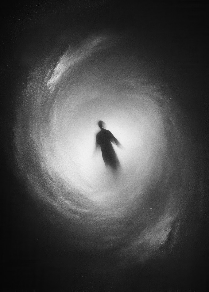 Figure in a Swirling Vortex