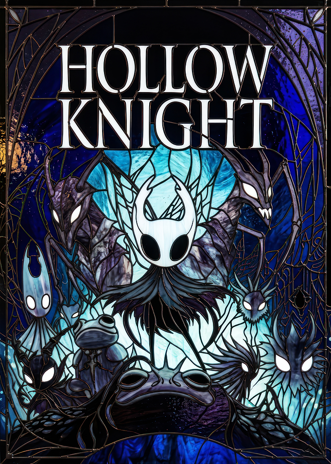Hollow Knight Stained Glass Art