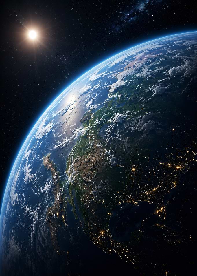Earth from Space at Night