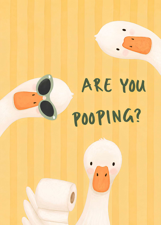 Funny Geese 'Are You Pooping?'