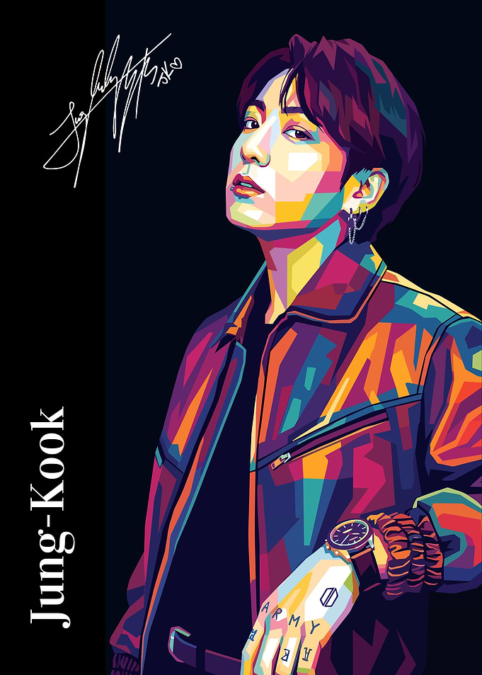 Jung Kook Pop Art Portrait
