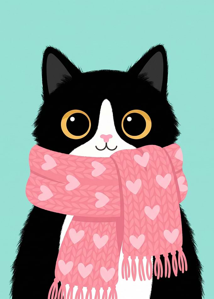 Tuxedo Cat Love