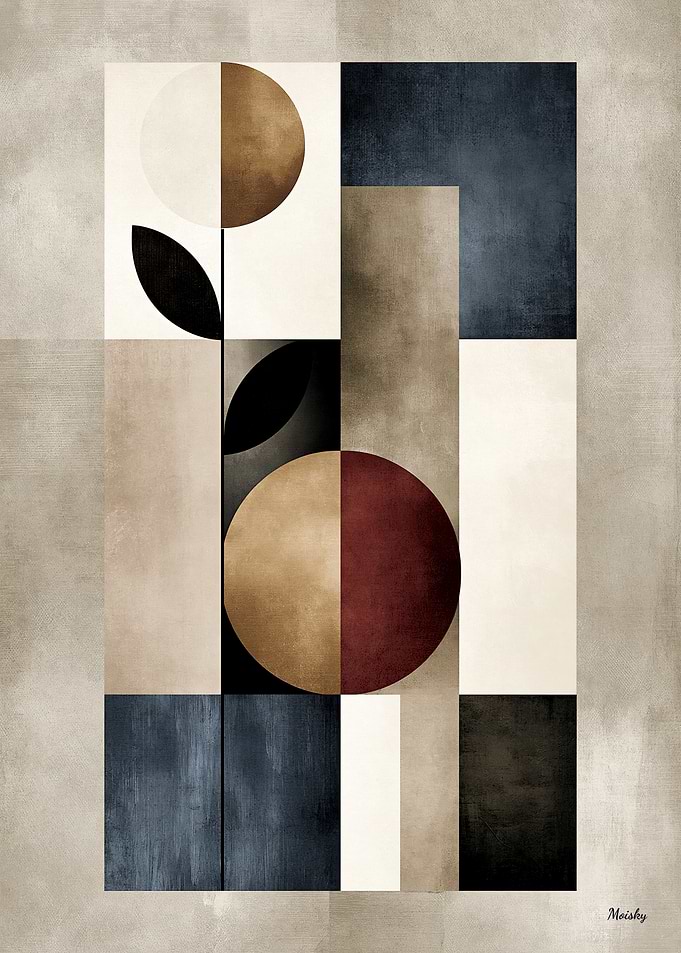 Japandi Botanical Minimalism No. 25 – Quiet Luxury Zen Wall Art