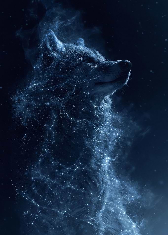 Cosmic Wolf Constellation