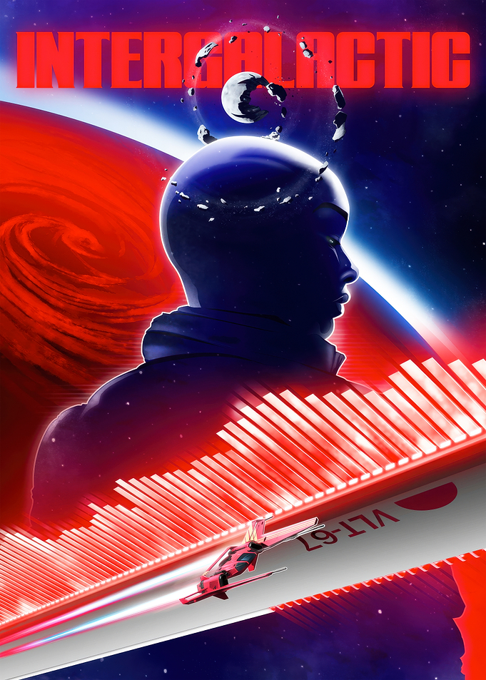 Intergalactic Space Scene