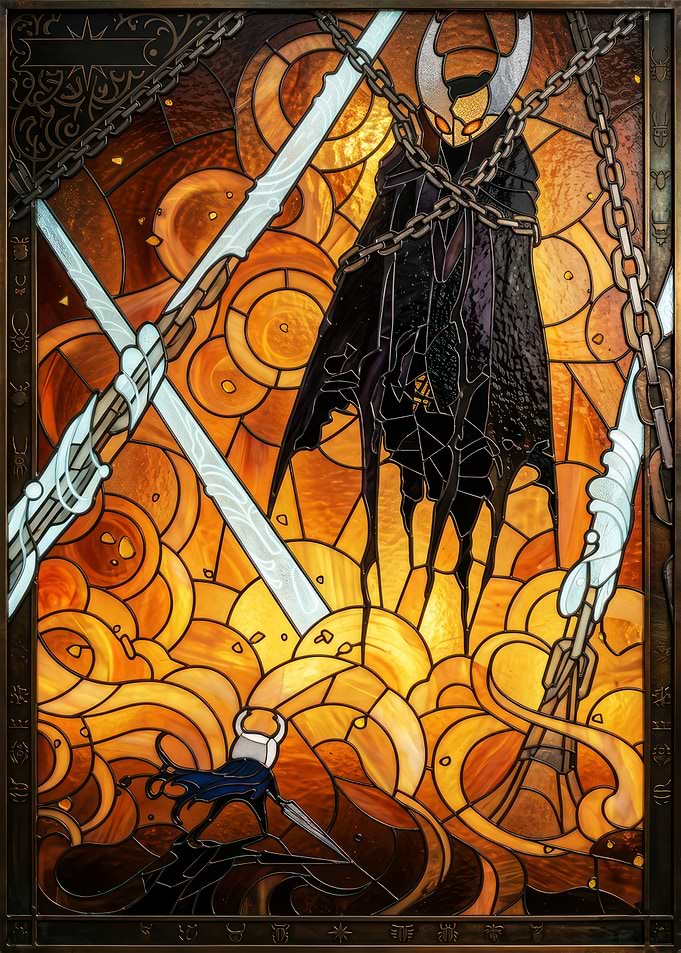 Hollow Knight Stained Glass Art